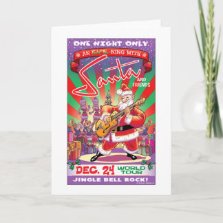 Cartão De Festividades Santa Rocks!