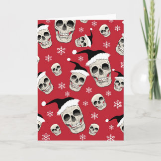 Cartão De Festividades Santa Skelly Greetings