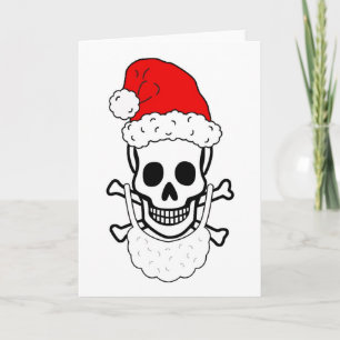 Cartão De Festividades Santa Skull Cards