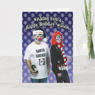 Cartão De Festividades Santa Sucks Christmas Card
