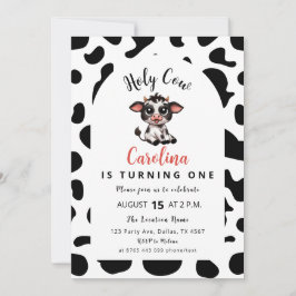 Cartão De Festividades Santa Vaca Transformando Uma