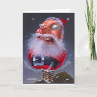 Cartão De Festividades santaclause_chimney