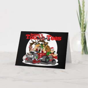 Cartão De Festividades Santa's Biker Helper Bubba Claus