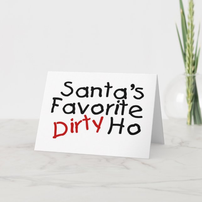 Cartão De Festividades Santas Favoritas Dirty Ho (Frente)