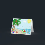 Cartão De Festividades Santa's Hawaiian Christmas Note Cards<br><div class="desc">This year Santa's totally relaxing - Hawaiian style,  before getting ready for the big day.  He's chillin' on a raft as his helper Elf places some special gifts for him.  Oh what a beautiful day... </div>