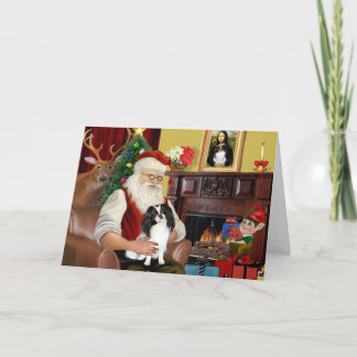 Cartão De Festividades Santa's Japanese Chin