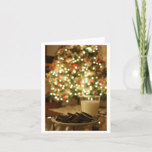 Cartão De Festividades Santa's Snack Christmas Card