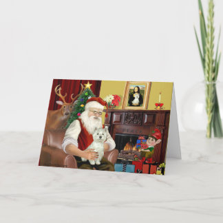 Cartão De Festividades Santa's West Highland Terrier