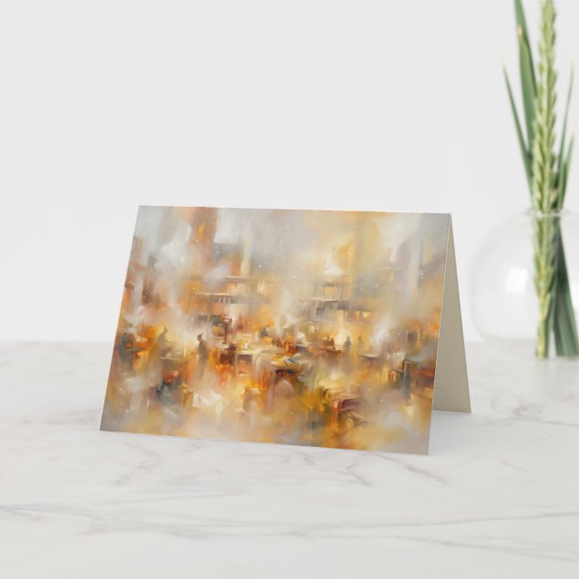 Cartão De Festividades Santas Workshop Romantic Style Greeting Card (Frente)