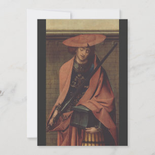 Cartão De Festividades Santo Adrian, o mártir