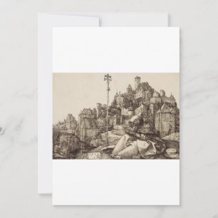 Cartão De Festividades Santo Antônio Lendo por Albrecht Durer