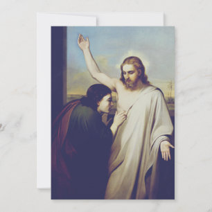 Cartão De Festividades Santo de dúvidas Thomas de Silvestro Lega