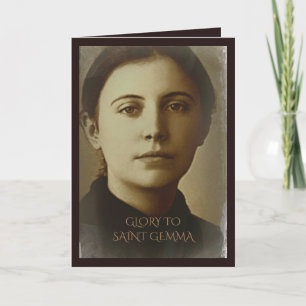 Cartão De Festividades Santo Gemma Galgani