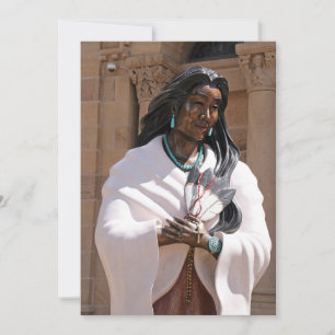 Cartão De Festividades Santo Kateri Tekakwita