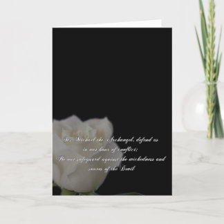 Cartão De Festividades Santo Michael Prayer