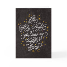 Santo Natal Elegante Script Personalizado Natal