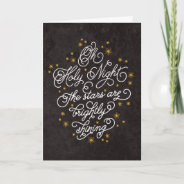Cartão De Festividades Santo Natal Elegante Script Personalizado Natal