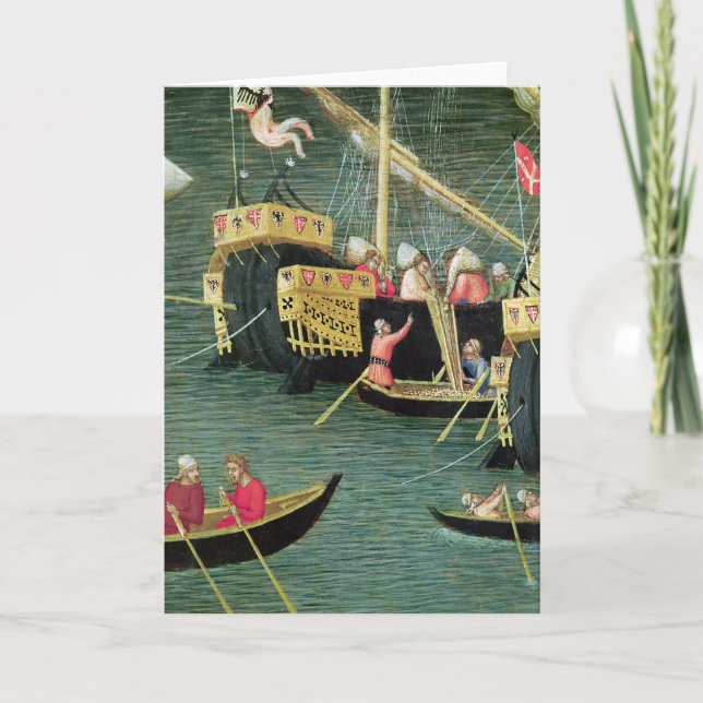 Cartão De Festividades São Nicolau salvar Mira da fome (Frente)