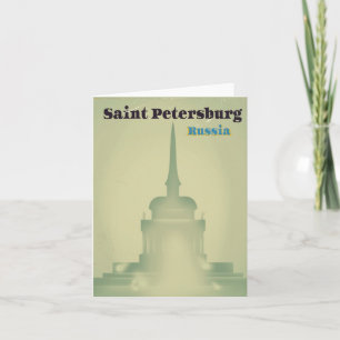 Cartão De Festividades São Petersburgo Rússia impressão de viagem estilo 