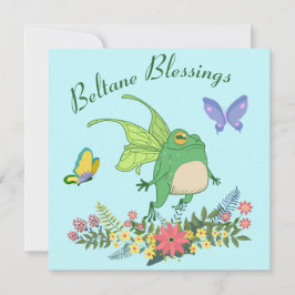 Cartão De Festividades Sapo Beltane Blessings Wicca Sabbat