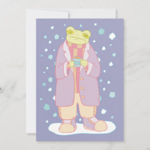 Cartão De Festividades Sapo Cozy Winter