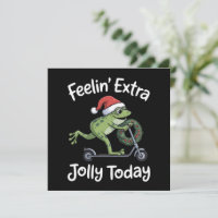 Sapo de Natal Engraçado Sentindo-se Extra Alegre H