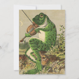 Cartão De Festividades Sapo do Namorados Cottagecore Vintage
