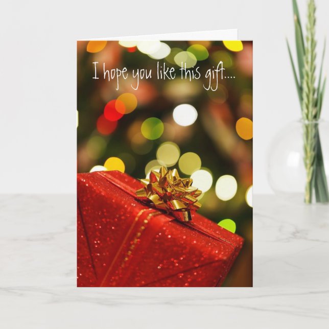 Cartão De Festividades Sarcastic Christmas Greeting for Coworkers (Frente)