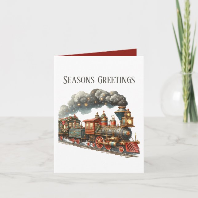 Cartão De Festividades Sasons Saudações adicionar mensagem (Frente)