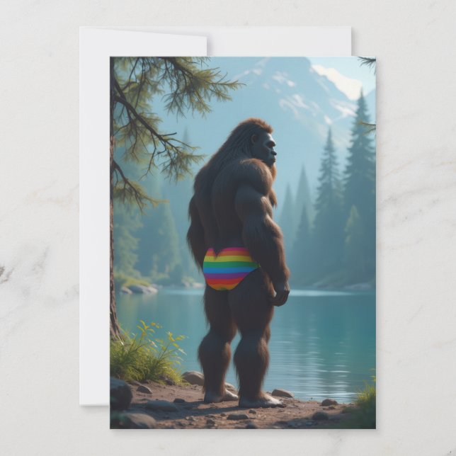 Cartão De Festividades Sasquatch bloom (Frente)