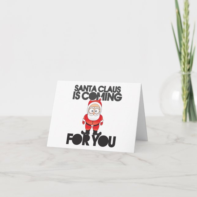 Cartão De Festividades Satan Claus Humor (Frente)