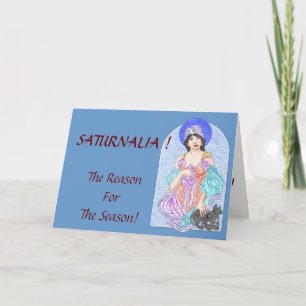Cartão De Festividades Saturnalia Season