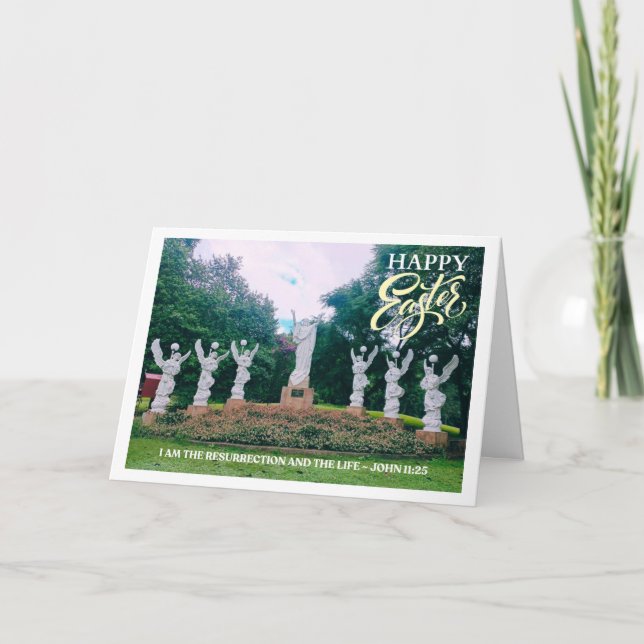 Cartão De Festividades Saudação da Páscoa de ressurreição (Frente)