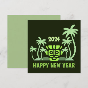 CARTÃO DE FESTIVIDADES SAUDAÇÃO DE ANO NOVO DE 2024
