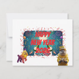 Cartão De Festividades Saudação de ano novo lol