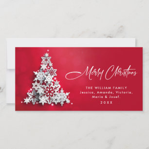 Cartão De Festividades Saudação de Árvore de Natal Minimalista