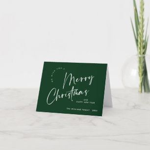 Cartão De Festividades Saudação de Feliz Natal Elegante Minimalista