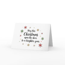 Saudação de Natal Brilhante com Flocos de Neve Col