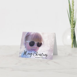 Cartão De Festividades Saudação de Natal de Foto