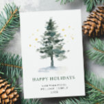Cartão De Festividades Saudação de Natal de Pinho Elegante Minimalista<br><div class="desc">Cartão de Férias de Natal de Pinho Elegante Minimalista. Surpreenda e traga alegria aos próximos e torne a celebração inesquecível. Para mais personalização,  clique no link "personalizar mais" e use nossa ferramenta design para modificar esse modelo.</div>