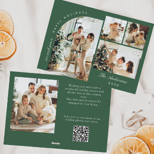 Cartão De Festividades Saudação de Natal do Simples Elegante Na moda 5 FO