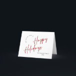 Cartão De Festividades Saudação de Natal Elegante Minimalista<br><div class="desc">Pode entrar em contato comigo se precisar de ajuda ou de um novo item. Eu respondo em breve.</div>