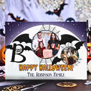 Cartão De Festividades Saudação Divertida de Colagem de Fotos de Hallowee