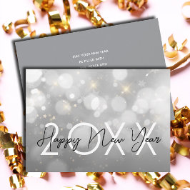 Cartão De Festividades Saudação do Feliz ano novo Moderno