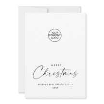 Saudação Mínima Elegante de Natal Corporativo