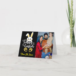 Cartão De Festividades Saudação personalizada do Felz pascoa | Família Pe