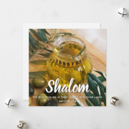 Cartão De Festividades Saudação Religiosa Shalom