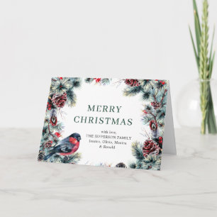 Cartão De Festividades Saudação Russa do Pinheiro de Natal