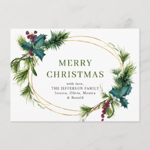 Cartão De Festividades Saudação Russa do Pinheiro de Natal