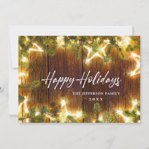 Cartão De Festividades Saudação Russa do Pinheiro de Natal